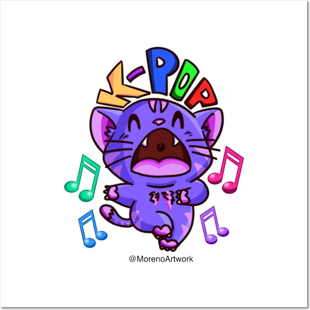 Giddy Kitty (K-POP) Wall Art by MorenoArtwork